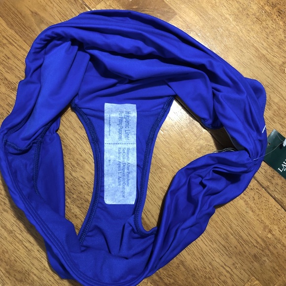 Ralph Lauren Swimwear NWT Women Blue Hipster Bottom 16 - Picture 6 of 9